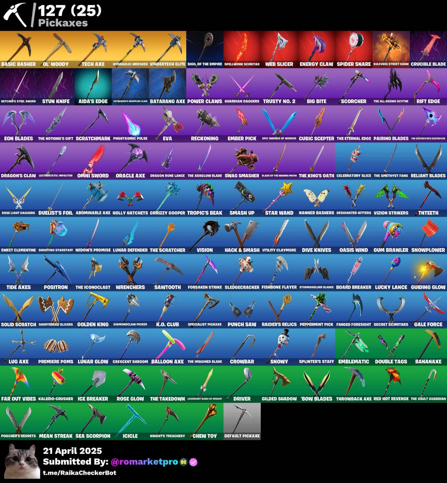 Cont Fortnite 131 skins | Take the L