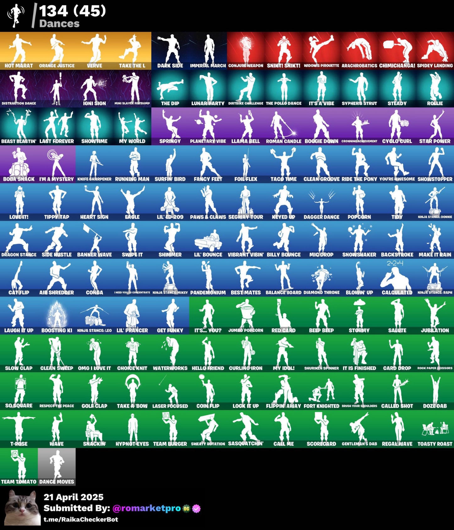 Cont Fortnite 131 skins | Take the L