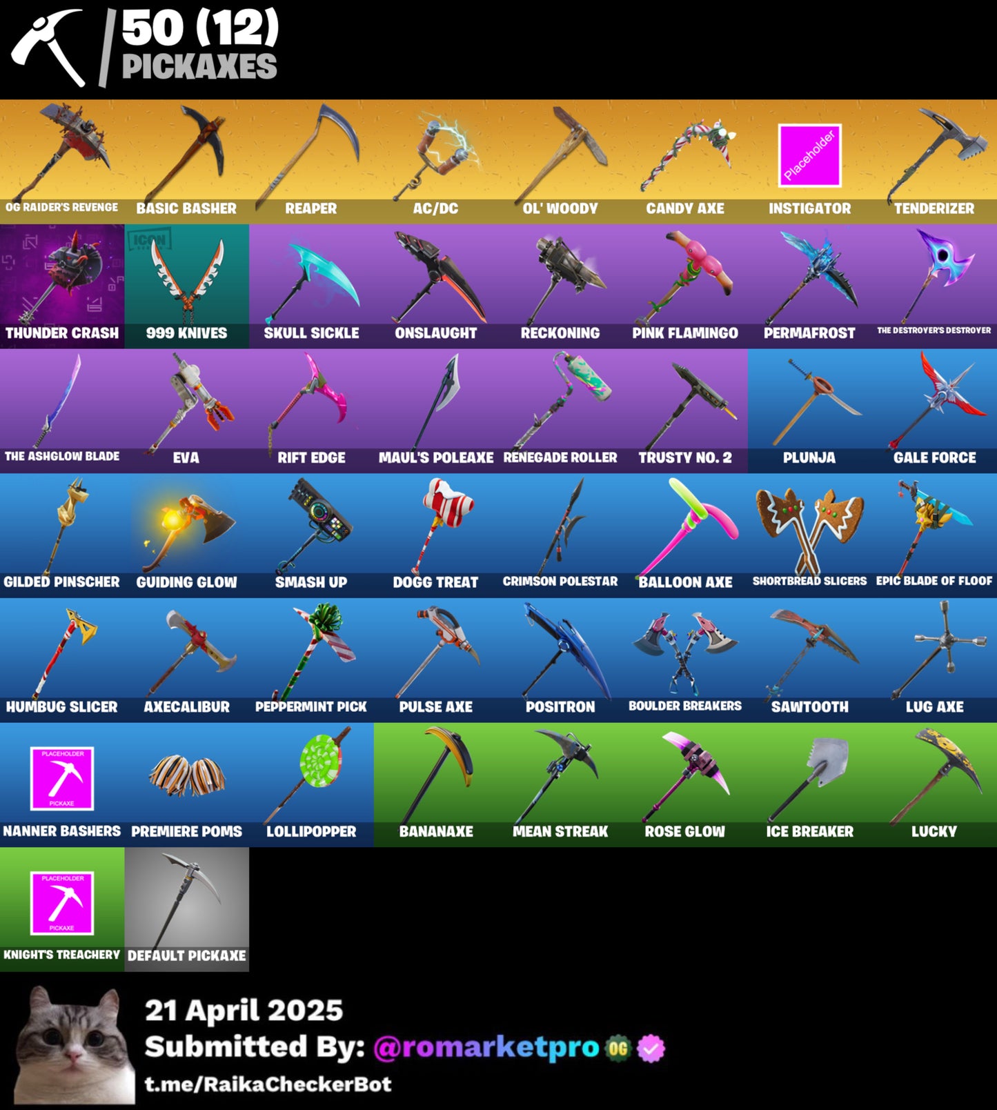 Cont Fortnite 65 skins | Black Knight - RR