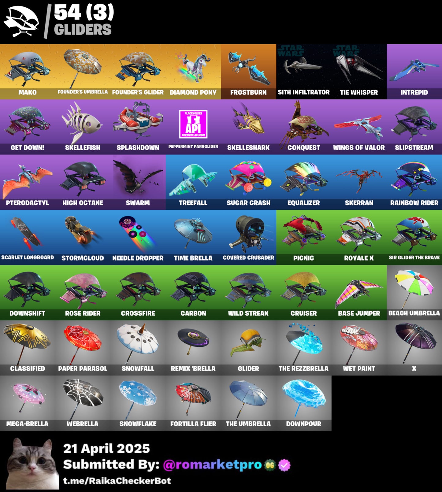 Cont Fortnite 65 skins | Black Knight - RR