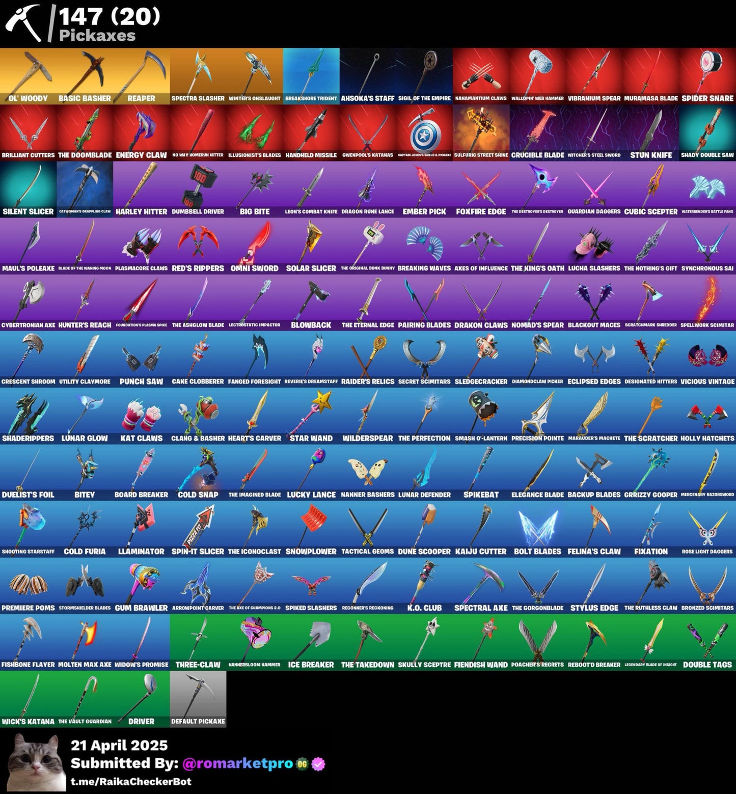 Cont Fortnite 129 skins | Joltara Tryhard
