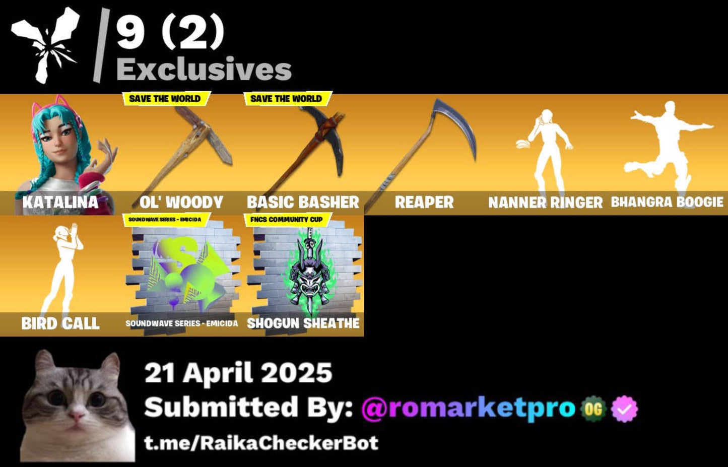 Cont Fortnite 129 skins | Joltara Tryhard