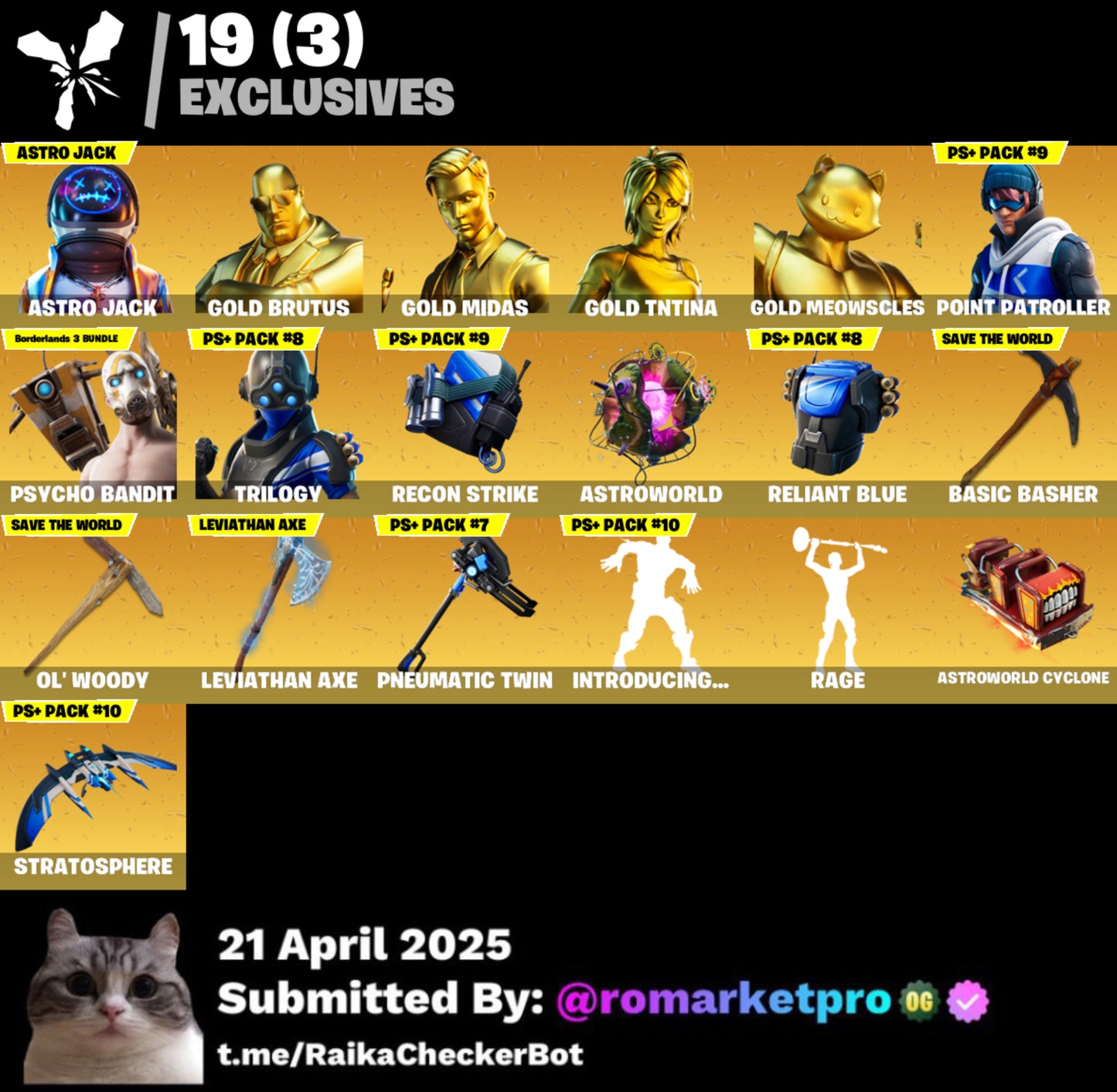 Cont Fortnite 96 skins | Psycho bandit