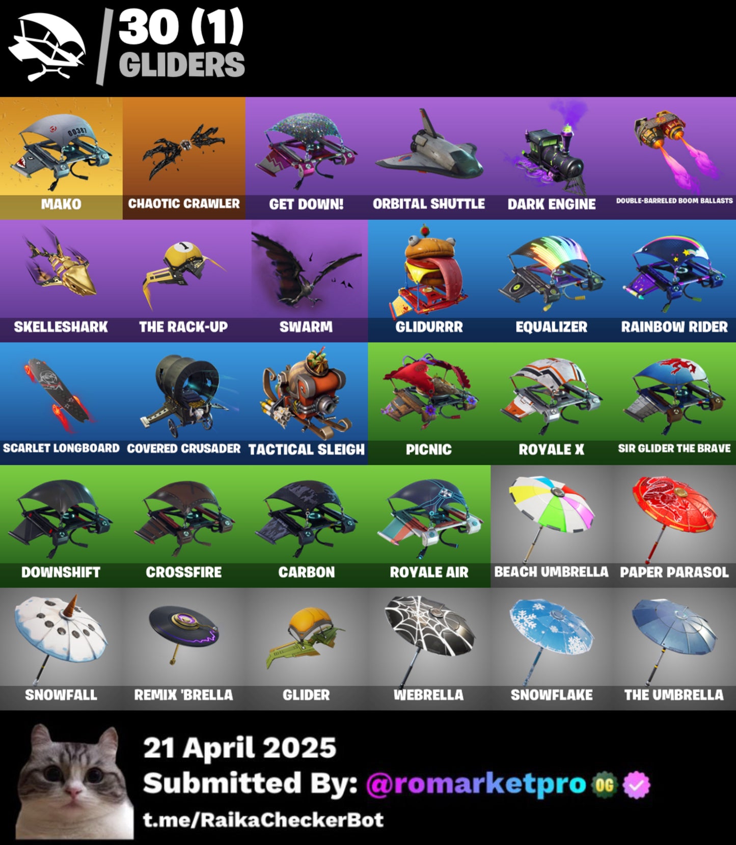 Cont Fortnite 33 skins | Black Knight