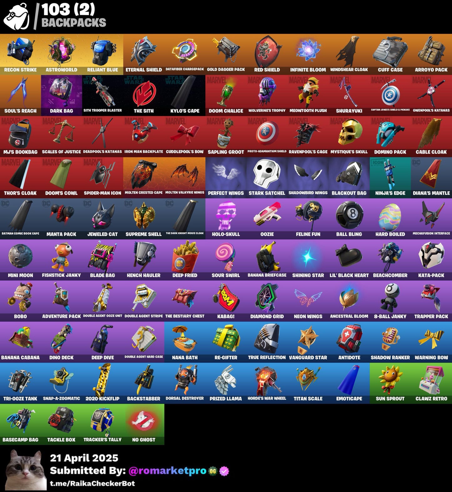 Cont Fortnite 96 skins | Psycho bandit